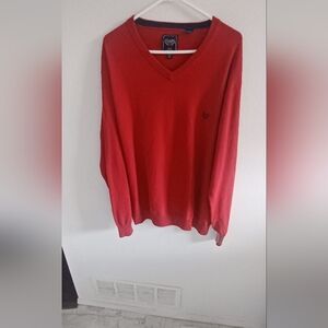 Chaps Men's Pullover COTTON/CASHMERE V Neck Sweater XXL